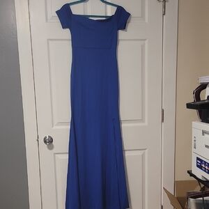 Elegant Blue Women's Dress